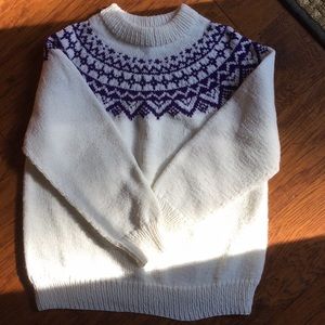 Hand Knit Fair Isle style sweater